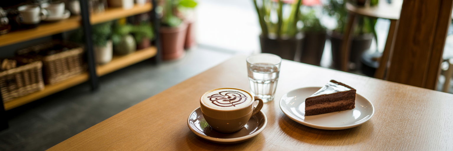 Interior acolhedor da cafeteria Dela Café na Vila Mariana