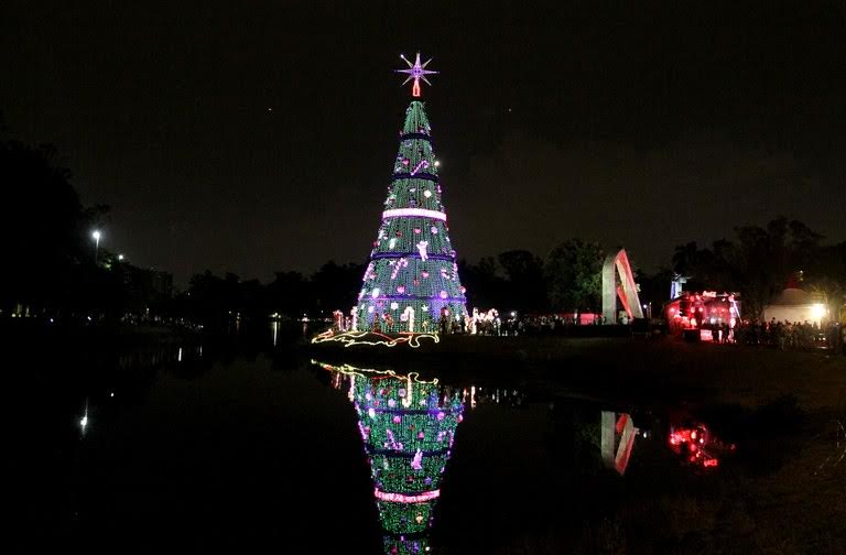 Árvore de Natal de Luzes no Parque Ibirapuera